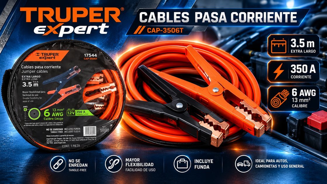 Cable para pasar corriente Truper