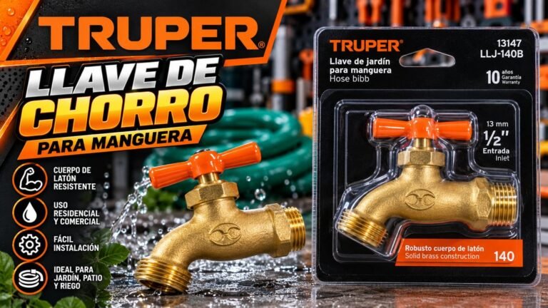 Llave de chorro Truper para manguera