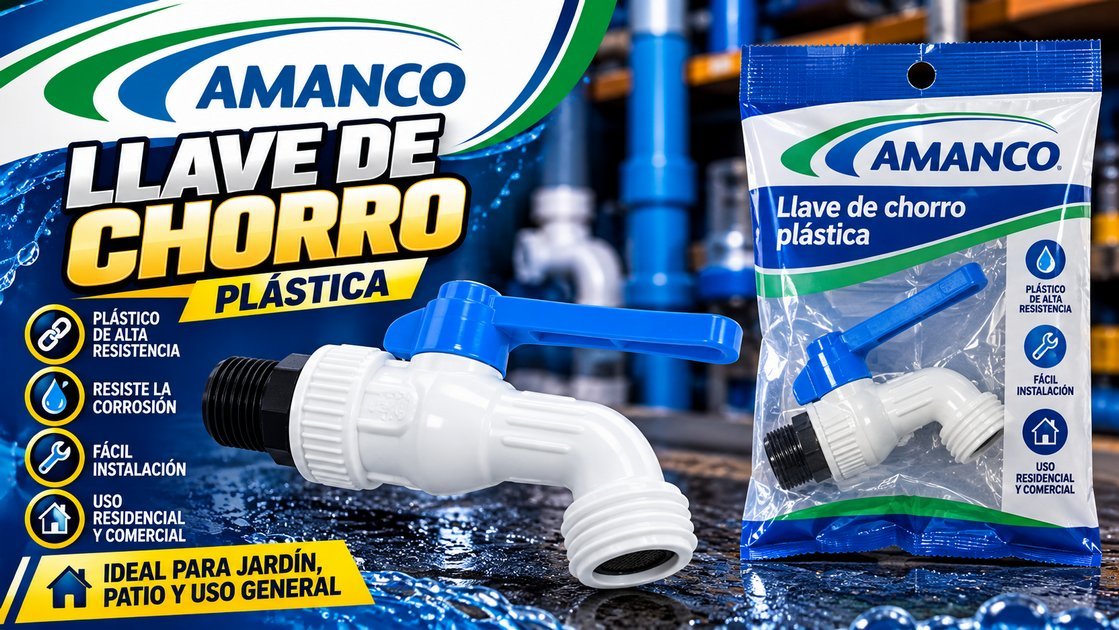 Llave de chorro plástica Amanco