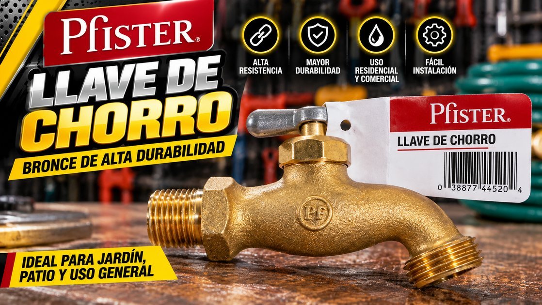 Llave de chorro Pfister de bronce