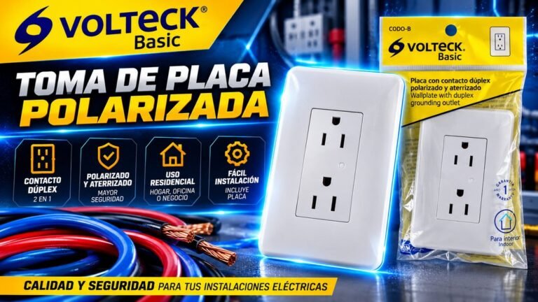 Toma de placa polarizada Volteck