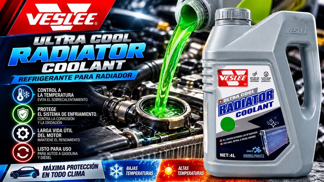 Refrigerante para radiador Veslee Ultra Cool Radiator Coolant, 4 litros