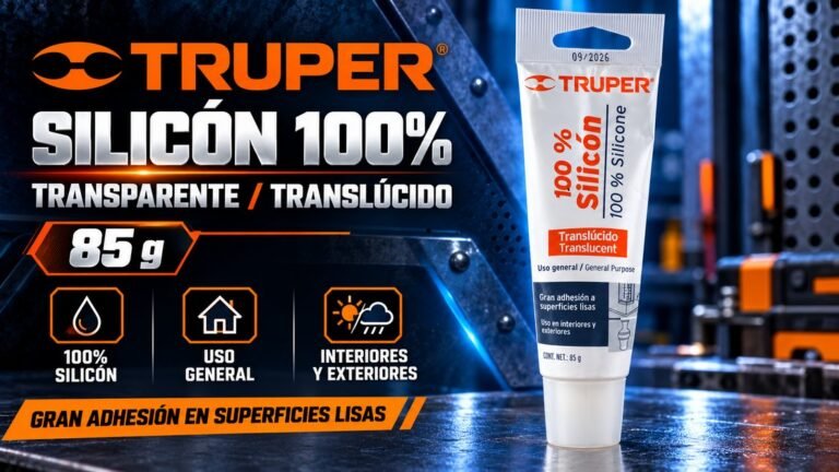Silicón transparente Truper 85 g