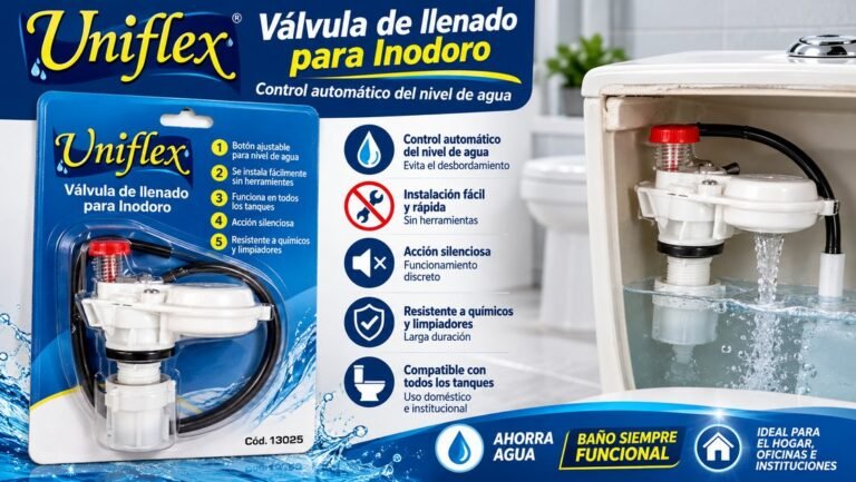 Llave de tanque automática para inodoro Uniflex
